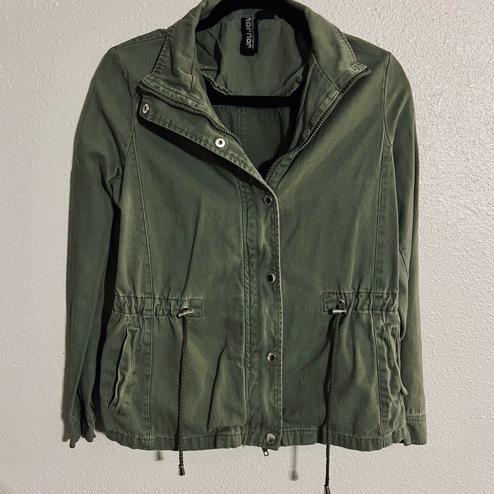 Small Olive Green Layered Jacket